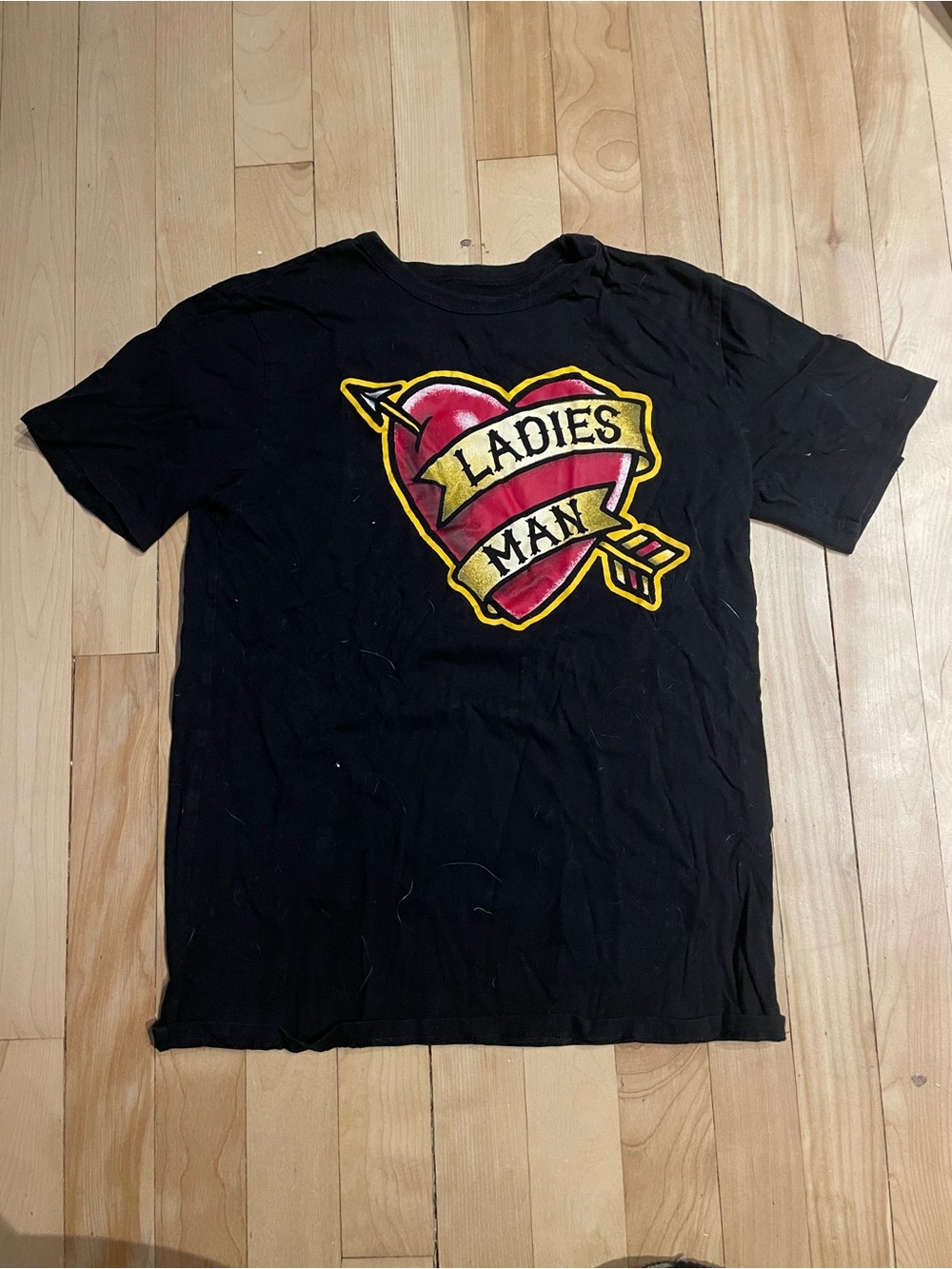 Black 'Ladies Man' Graphic Tee